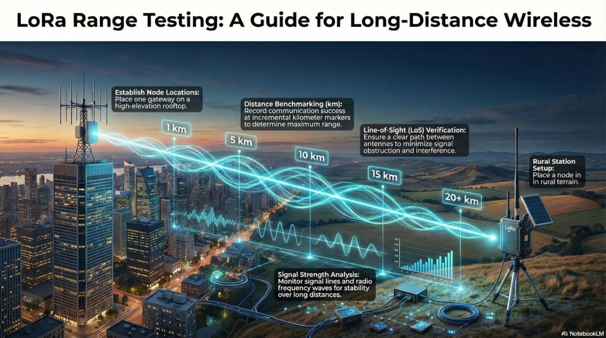 LoRa Range Testing Guide for Long-Distance Wireless Communication