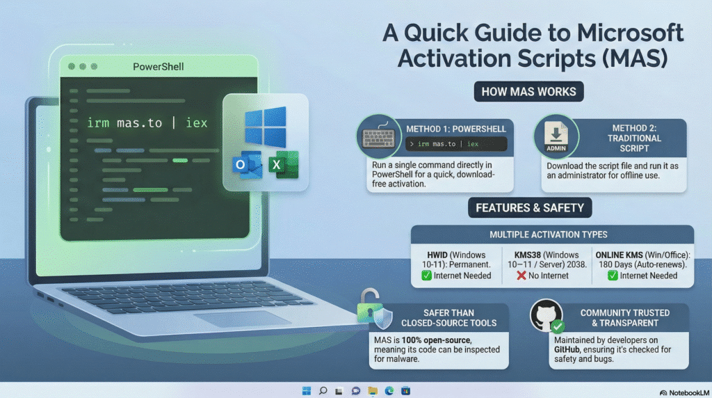 MAS v3.7: Activate Windows & Office Permanently 2026
