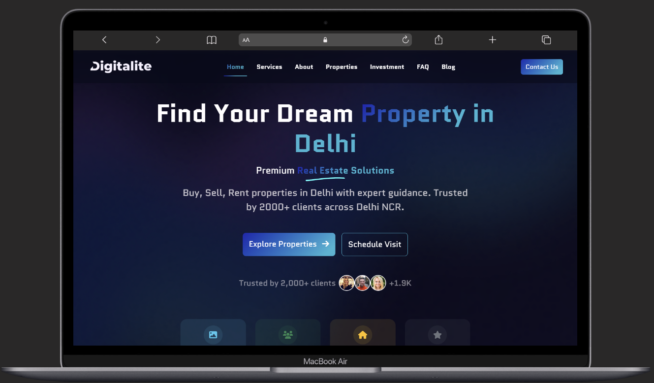 Real Estate Website UI Template