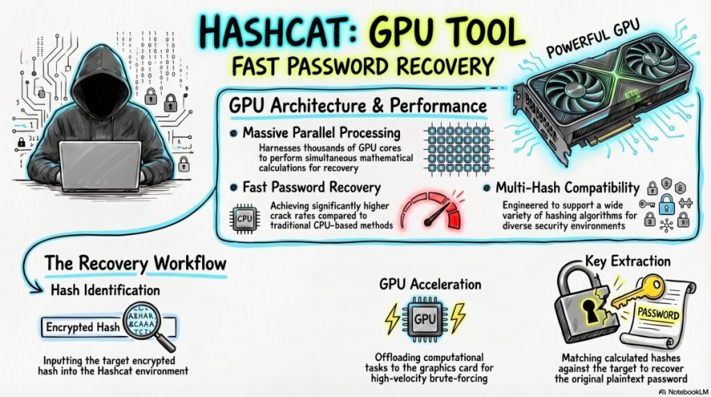 Hashcat GPU-Based Password Recovery Tool – Fast GPU Hash Cracking Guide (2026)